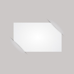 Vector blank paper card