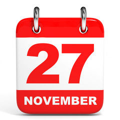 Calendar. 27 November.