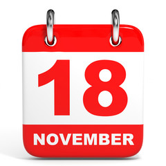 Calendar. 18 November.