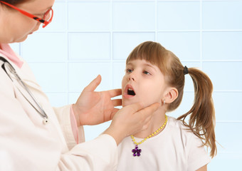 Child in a doctor's office