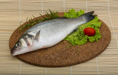 Raw seabass
