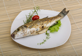 Grilled seabass