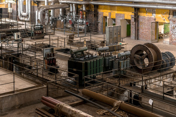 Electricity distribution hall in metal industry