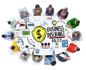 Multiethnic  People Meeting Safety Risk Business Insurance Conce