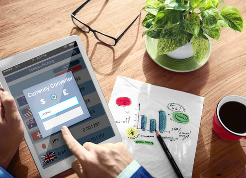 Businessman Using Tablet