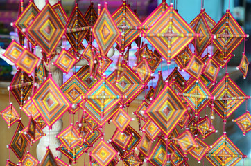 Knitting crochet and weaving Cotton Mobile Thai art