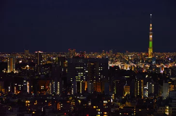 Fotobehang 東京の夜景 © 7maru