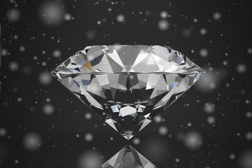 Shiny bright diamond on background ( Vintage Style)
