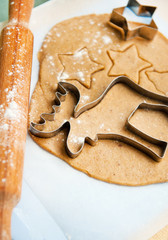 process of baking christmas cookies at home
