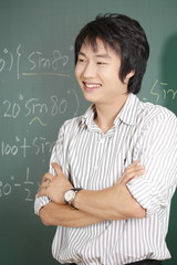 고등학교 교실 안 선생님