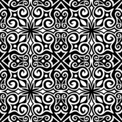 Abstract black and white seamless background