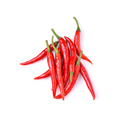 red hot chili pepper isolated on a white background