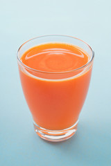 Carrot and apple fresh pressed juice.