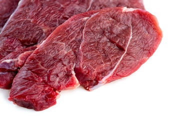 Raw lamb isolated