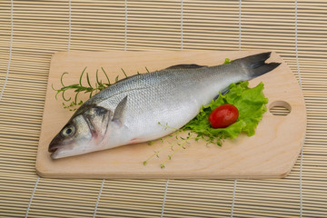 Raw seabass