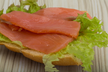 Salmon sandwich