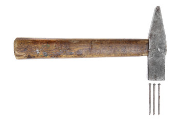 hammers big large medium small wooden handle working vintage iso