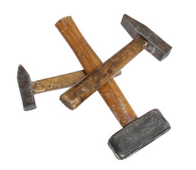 hammers big large medium small wooden handle working vintage iso