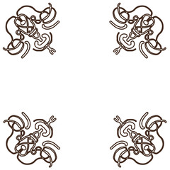 decorated frame in modern style