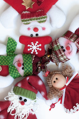 Santa Claus and friends. Funny composition.