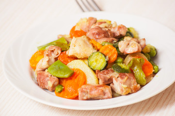 Mixed vegetables with meat