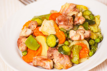 Mixed vegetables with meat
