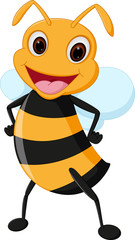 Obraz premium Happy bee cartoon