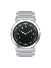 Silver wrist watch