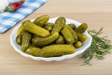 Marinated small cucumber