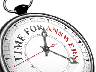 time for answers concept clock