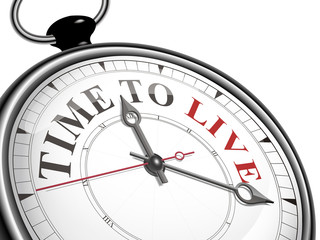 time to live concept clock