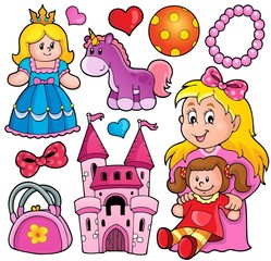 Obraz premium Collection with toys theme 1