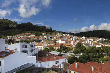 Naklejka na ściany i meble beautiful mountain village of Monchique, Portugal.