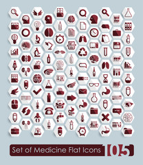 Naklejka premium Set of medicine icons