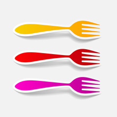 realistic design element: fork