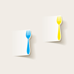 realistic design element: fork