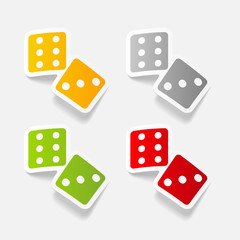 realistic design element: dice