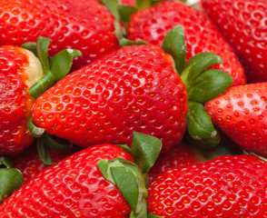strawberries background
