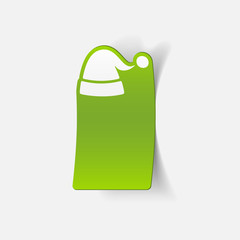 realistic design element: santa hat