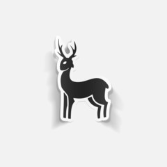 realistic design element: deer