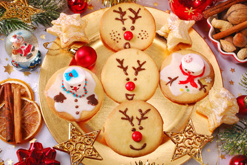 funny christmas cookies made by kids