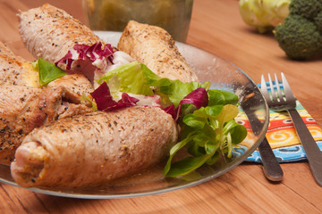 Pork rolls.