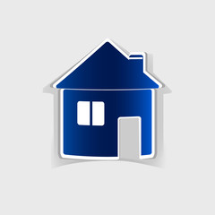 Fototapeta na wymiar realistic design element: house icon