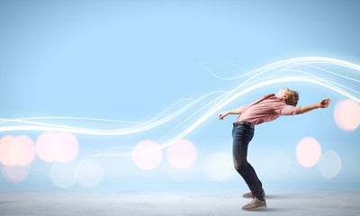 Man evades light