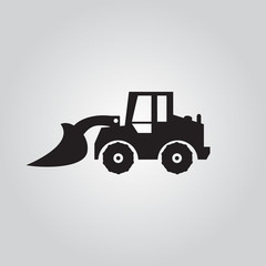 Motorgrader show logo , vector  Illustrations