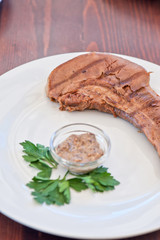 Boiled beef tongue