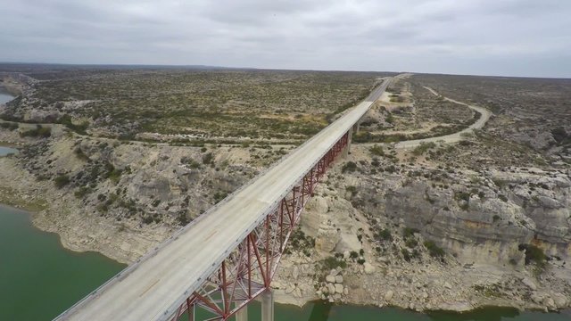Pecos River aerial drone video