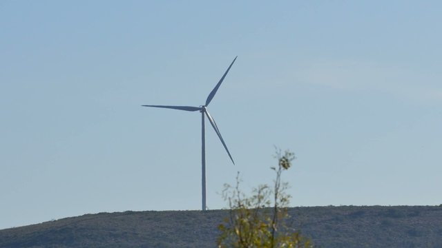 Texas wind farm turbines