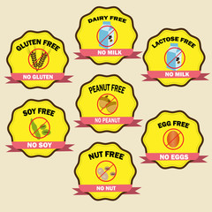 food allergy badges