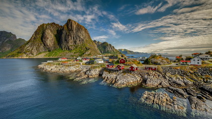 Norwegia ,  góry, krajobraz wiejski © janmiko
